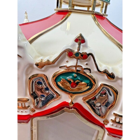 Department 56 THE CARNIVAL CAROUSEL Musical Porcelain Original BOX Snow Village - Picture 12 of 17